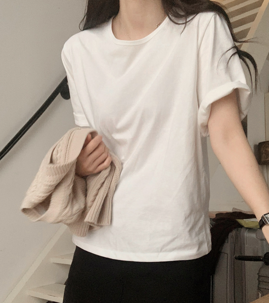 [SLOWAND] # SLOWMADE Salt Clean Short-Sleeved T-shirt (Standard Fit/Loose Fit)