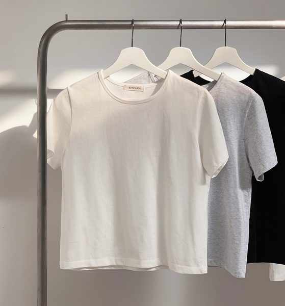 [SLOWAND] # SLOWMADE Salt Clean Short-Sleeved T-shirt (Standard Fit/Loose Fit)