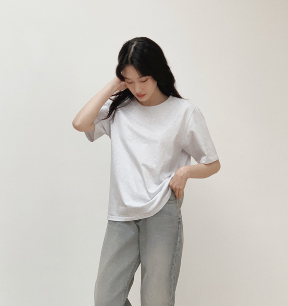 [SLOWAND] # SLOWMADE Salt Clean Short-Sleeved T-shirt (Standard Fit/Loose Fit)