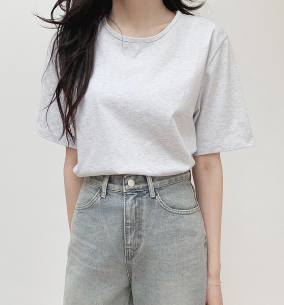 [SLOWAND] # SLOWMADE Salt Clean Short-Sleeved T-shirt (Standard Fit/Loose Fit)