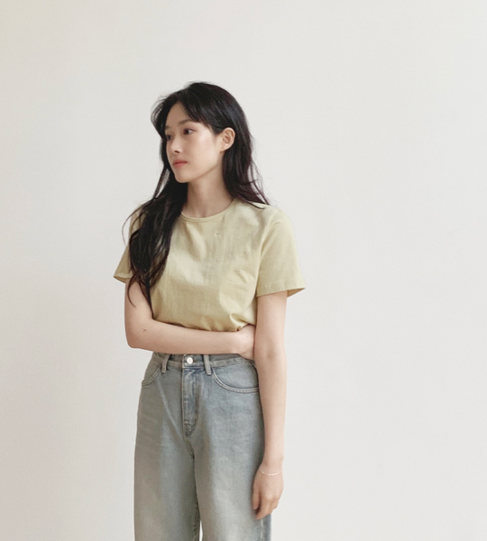 [SLOWAND] # SLOWMADE Salt Clean Short-Sleeved T-shirt (Standard Fit/Loose Fit)