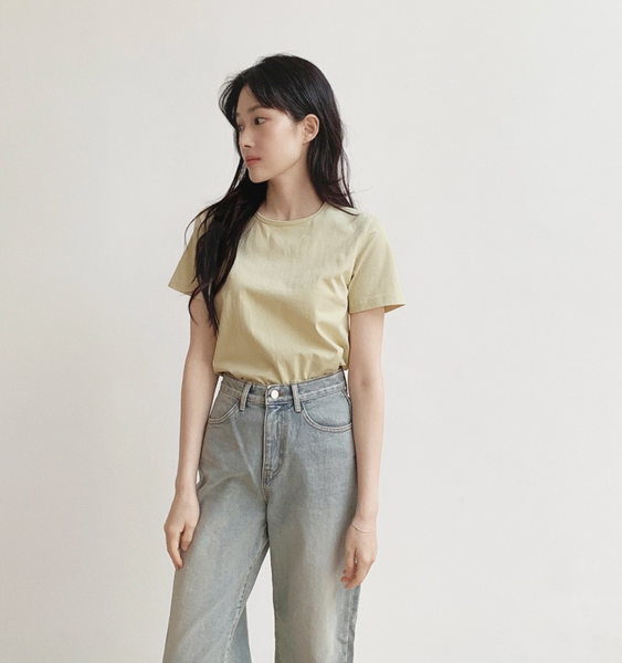 [SLOWAND] # SLOWMADE Salt Clean Short-Sleeved T-shirt (Standard Fit/Loose Fit)