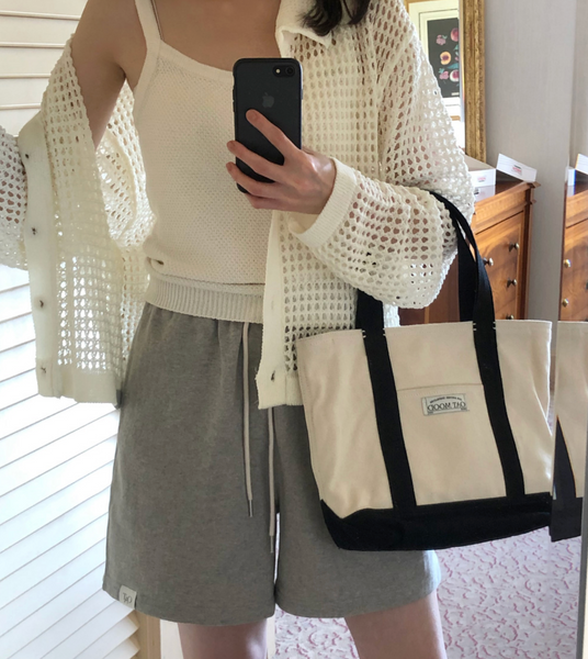 [98°C] Medieum Tote Canvas Bag