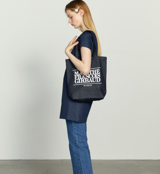 [MARITHÉ FRANÇOIS GIRBAUD] CLASSIC LOGO DENIM ECO BAG dark blue