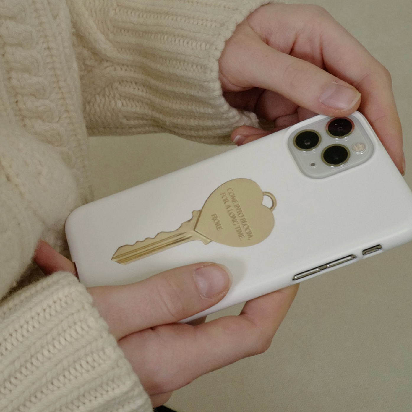 [fi,ore] Heart Key White Hard Case