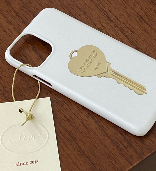 [fi,ore] Heart Key White Hard Case