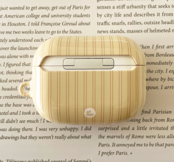 [ofmoi] Butter Yellow Airpods Case