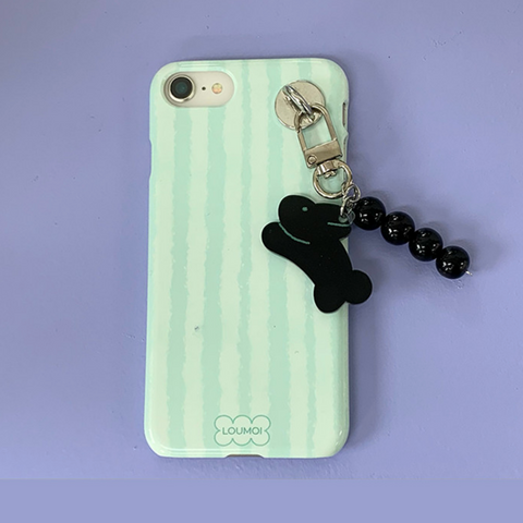 [Loumoi] Present series : Soft mint simple Glossy Hard Case