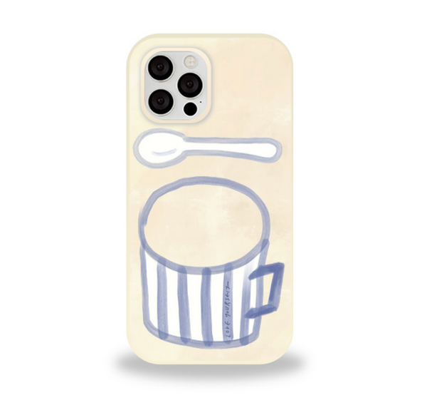 [Loumoi] Drink series : Latte Glossy Hard Case