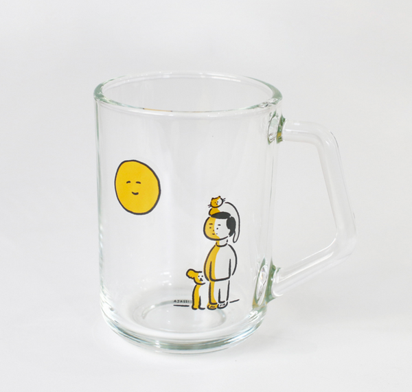 [LITTLE TEMPO] 보름달 산책 Glass Mug 350ml