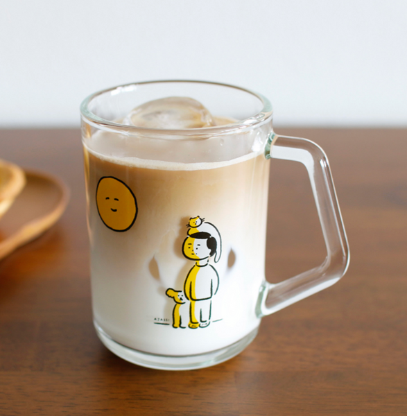 [LITTLE TEMPO] 보름달 산책 Glass Mug 350ml