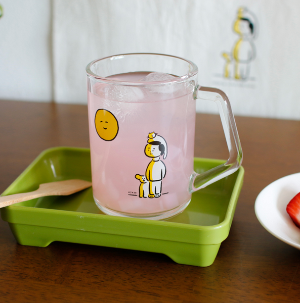 [LITTLE TEMPO] 보름달 산책 Glass Mug 350ml