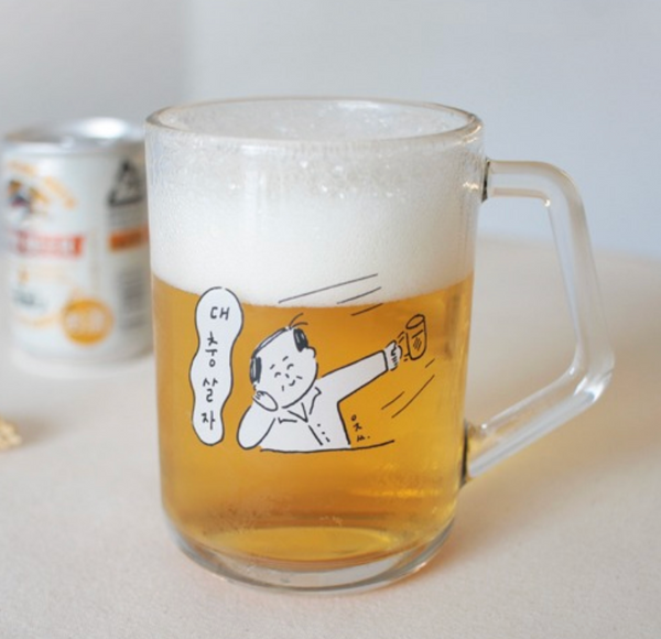 [LITTLE TEMPO] AJASSI 대충살자 Glass Mug 350ml