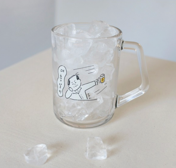[LITTLE TEMPO] AJASSI 대충살자 Glass Mug 350ml
