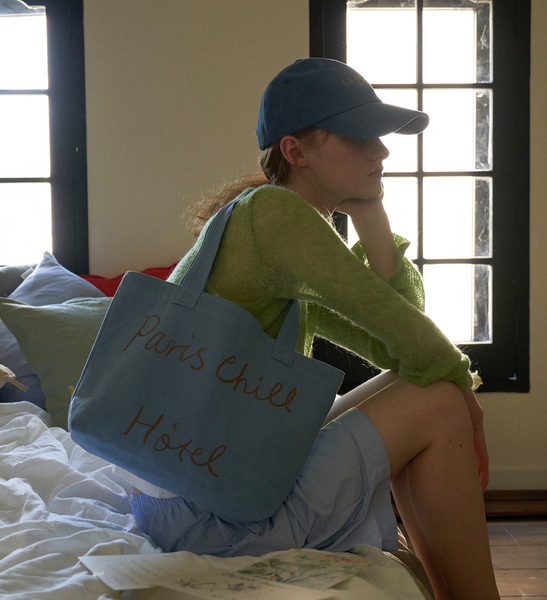 [HOTEL PARIS CHILL] Breezy Day Bag (Dusty Blue)