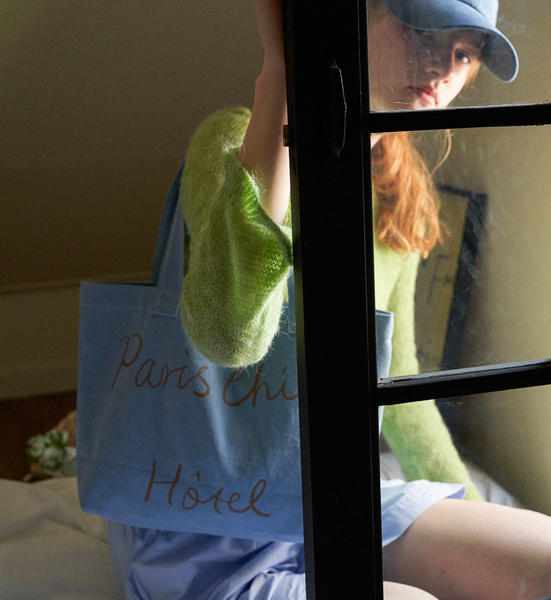 [HOTEL PARIS CHILL] Breezy Day Bag (Dusty Blue)