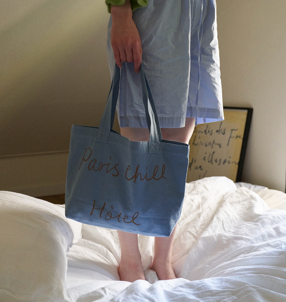 [HOTEL PARIS CHILL] Breezy Day Bag (Dusty Blue)