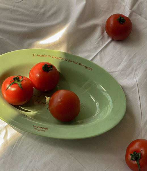 [HOTEL PARIS CHILL] Le Paradis Oval Plate (Olive)