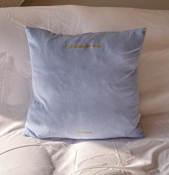 [HOTEL PARIS CHILL] Breezy Day Cushion Cover (Blue Stripe)