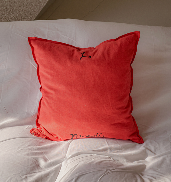 [HOTEL PARIS CHILL] Breezy Day Cushion Cover (Chilli)