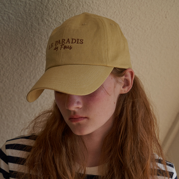 [HOTEL PARIS CHILL] Le Paradis Baseball Cap (Vanilla)