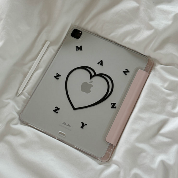 [MAZZZZY] Signature Heart (Sandpink) Ipad Case