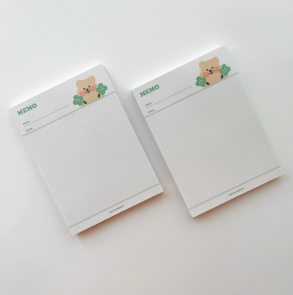 [YOUNG FOREST] Clover Baby Quokka Memopad