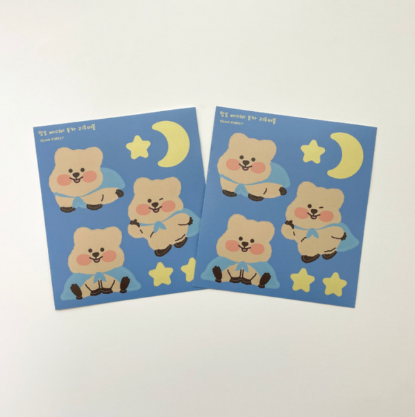 [YOUNG FOREST] Good Night Baby Quokka Removable Sticker