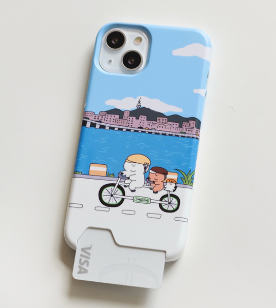 [3MONTHS] Han River Bicycle Card Case