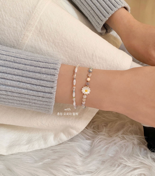 [SOYE PI-NE] Sunshine Daisy Crystal Beads Bracelet