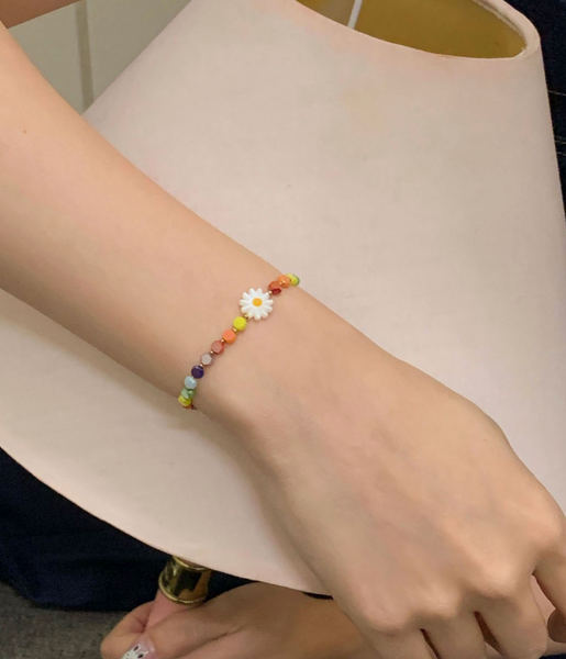 [SOYE PI-NE] Sunshine Daisy Crystal Beads Bracelet