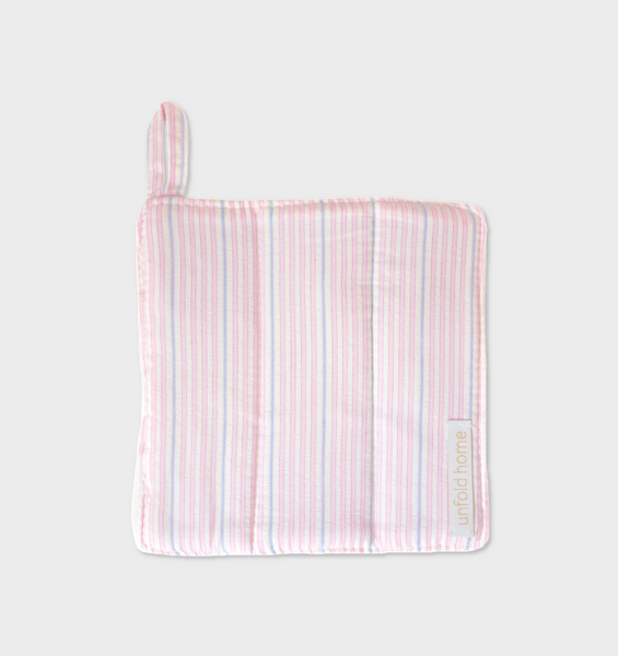 [unfold] Stripe Pot Holder (Pink)