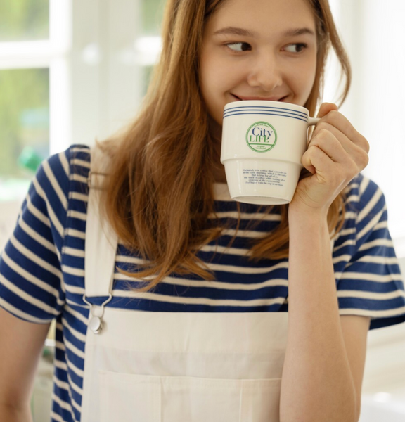 [momur] [weekend 6] Mug & City Bowl Set (Ivory)