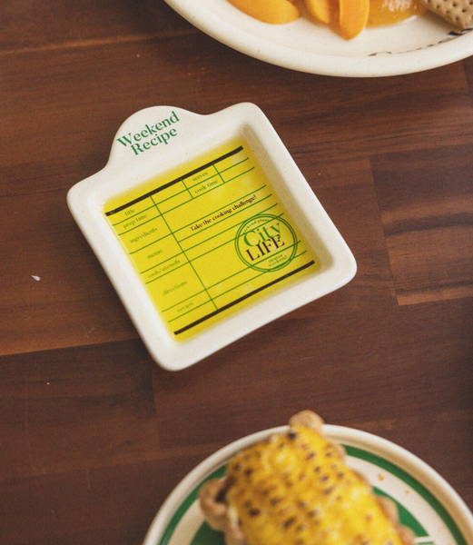 [momur] [weekend 6] Recipe Mini Plate (Butter/ Ivory)