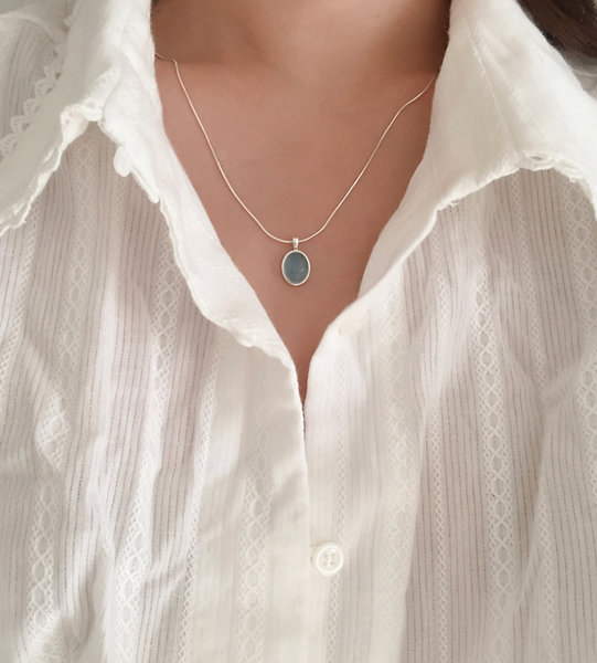 [moat] Marine Necklace (silver925)