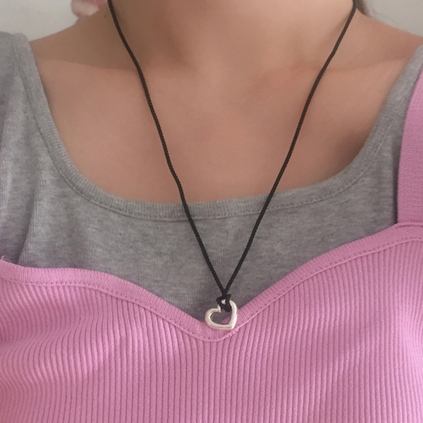 [moat] Dear Heart Necklace (silver925)
