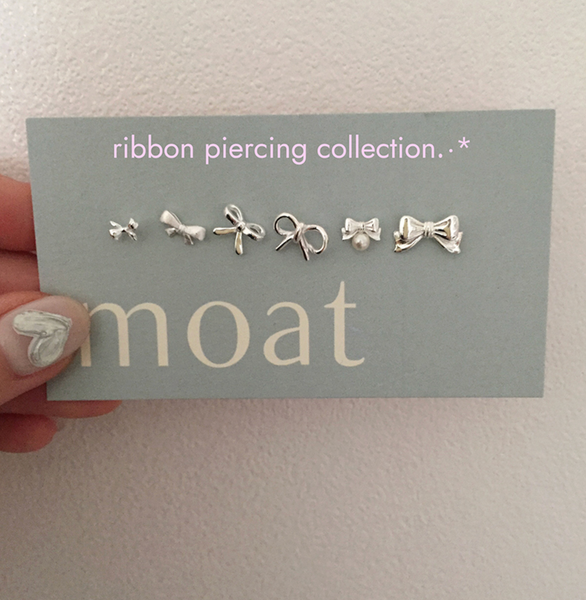 [moat] Ribbon Piercing Collection (silver925)