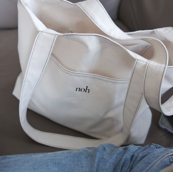 [noh] Stitch Pocket Bag (Ivory/ Black)