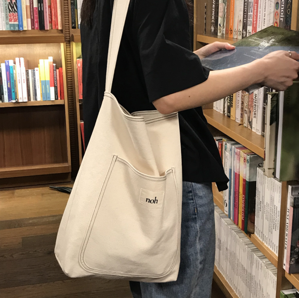 [noh] Stitch Line Bag (Ivory/ Black)