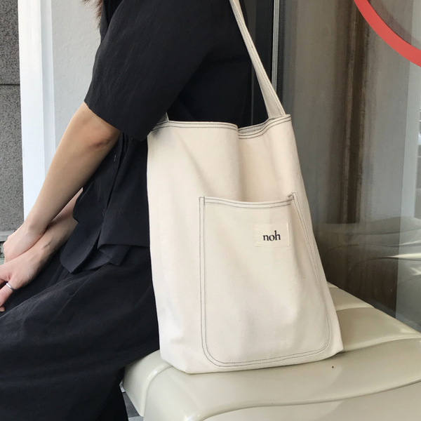 [noh] Stitch Line Bag (Ivory/ Black)