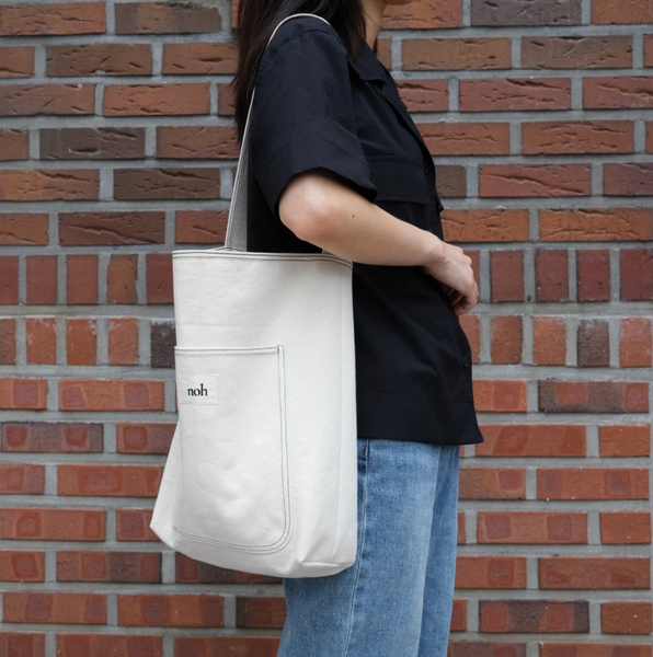 [noh] Stitch Line Bag (Ivory/ Black)