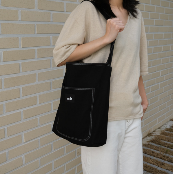 [noh] Stitch Line Bag (Ivory/ Black)