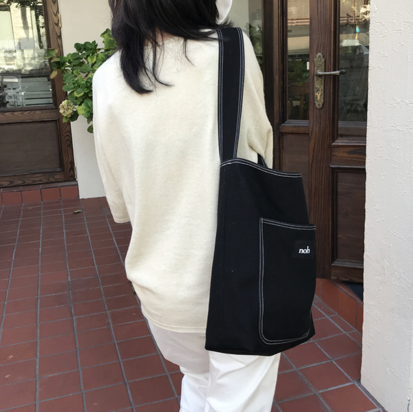 [noh] Stitch Line Bag (Ivory/ Black)