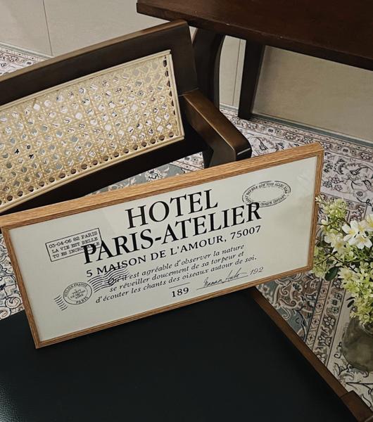 [MAMANAUBE] HOTEL PARIS-ATELIER Vintage Poster