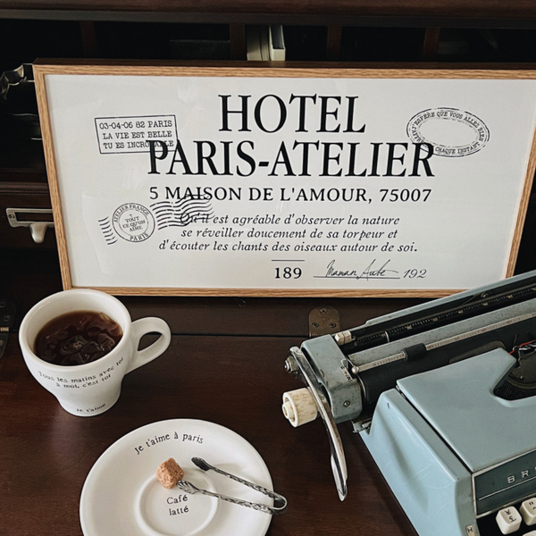 [MAMANAUBE] HOTEL PARIS-ATELIER Vintage Poster