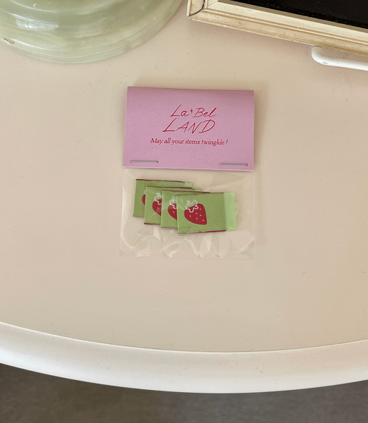 [La*Bel LAND] Strawberry Label - Green (4ea)