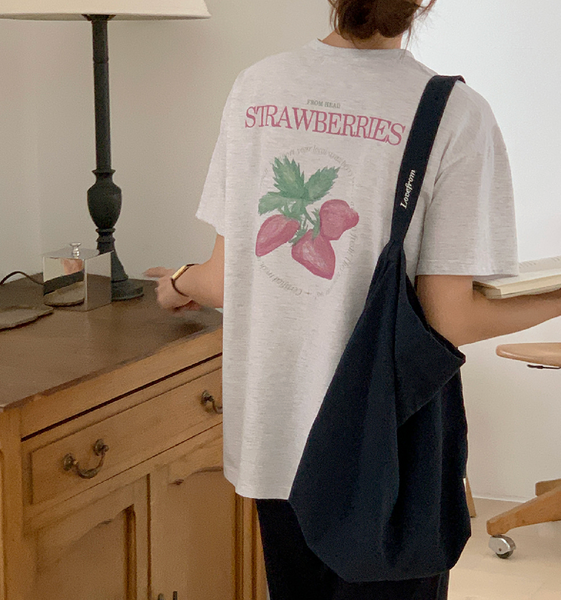 [FROM HEAD TO TOE] *Love from* Sweet Berry Printed Short Sleeve T-shirt