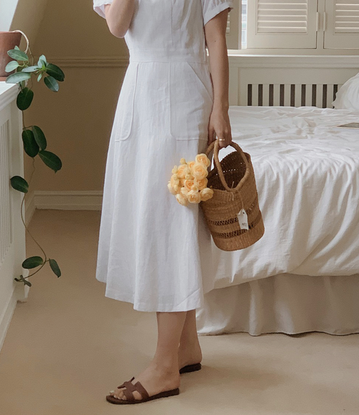 [SLOWAND] # SLOWMADE Daily Summer Linen Dress