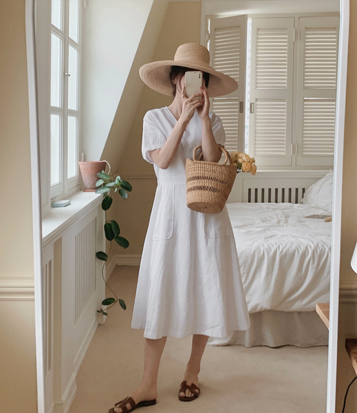 [SLOWAND] # SLOWMADE Daily Summer Linen Dress