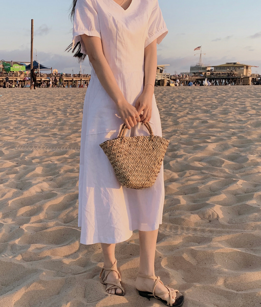 [SLOWAND] # SLOWMADE Daily Summer Linen Dress